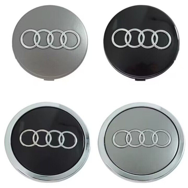 61mm/69mm Logo Print Wheel Centre Hub Cap For Audi A6 A6L A5 Q5 C5 C6 Q7