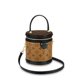 Luxury Brown Floral Round Women Bucket Handbag Crossbody Bag