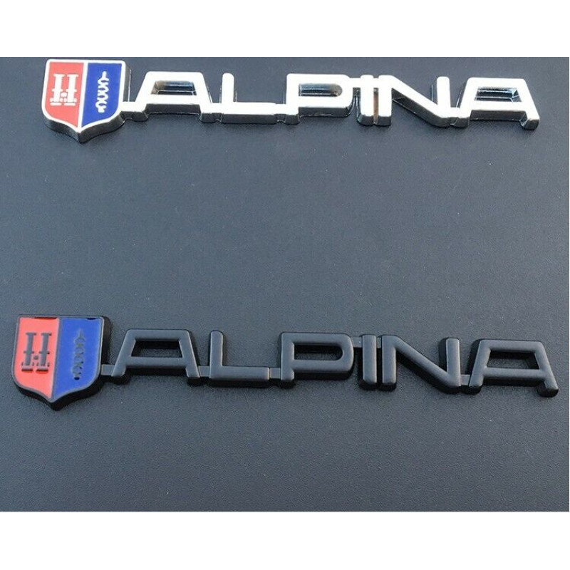 3D Metal Logo Car Side Badge Body Letter Emblem Sticker Fender Hood Trunk for ALPINA