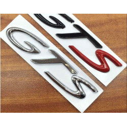 Metal GTS Letter Emblem Badge for Porsche 911 Cayenne Cayman Boxster Panamera