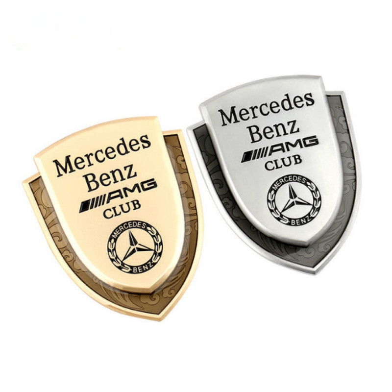 All Metal Car Window Decorative Side Emblem For Mercedes Benz AMG