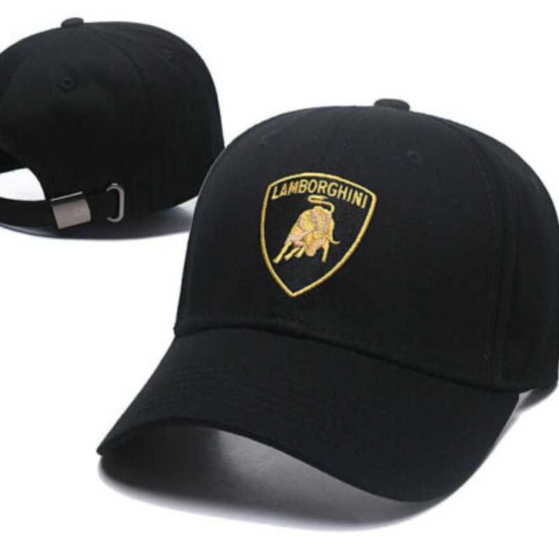 Fashion Racing Cotton Hat GIFT Logo Embroidered Baseball Cap For Lamborghini