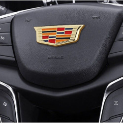 Metal Steering Wheel Central Emblem For Cadillac XT5 XT4 XT6 CT6 XTS CT5 Badge