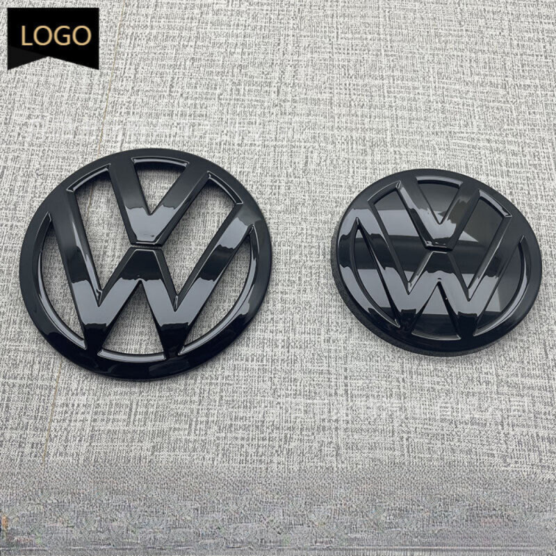 2 PCs Front Rear Car Logo Emblem Badge For VW Volkswagen 2014-2017 Golf MK7