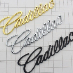 Car Metal Letter Emblem Decal Body Rear Trunk Lid for Cadillac