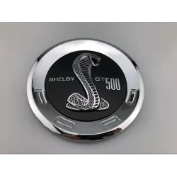 5.9'' Round Trunk Rear Tail Badge Snake Emblem For Mustang SHELBY GT500 Silver